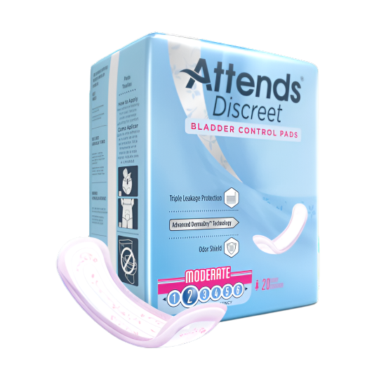 Attends Discreet Women's Moderate Pads
