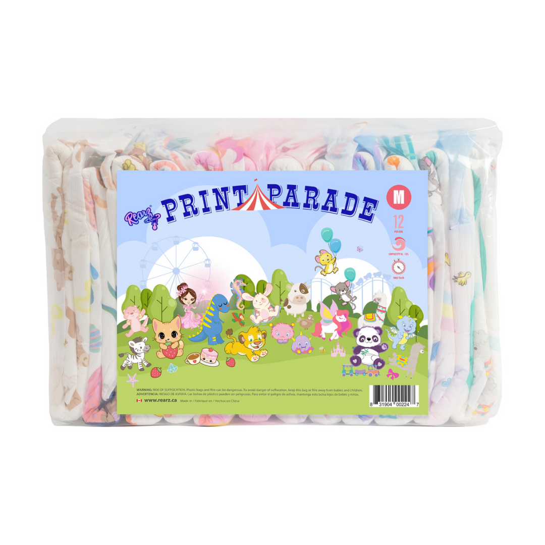 Rearz Print Parade Adult Diapers